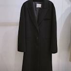「特價4000含郵」韓製90%黑色手工羊毛大衣