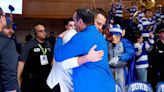 Duke basketball’s Coach K makes his Cameron return — as a fan, to help honor Mike Brey