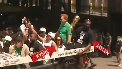 Jaylen Brown Spotted With Kysre Gondrezick During Celtics Parade