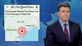 ‘SNL’ Weekend Update Tackles Northeast Earthquake, Trump’s ‘Cocaine’ Comment