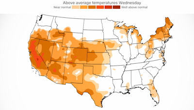 A heat dome will send temperatures into the triple-digits across the West as fires burn