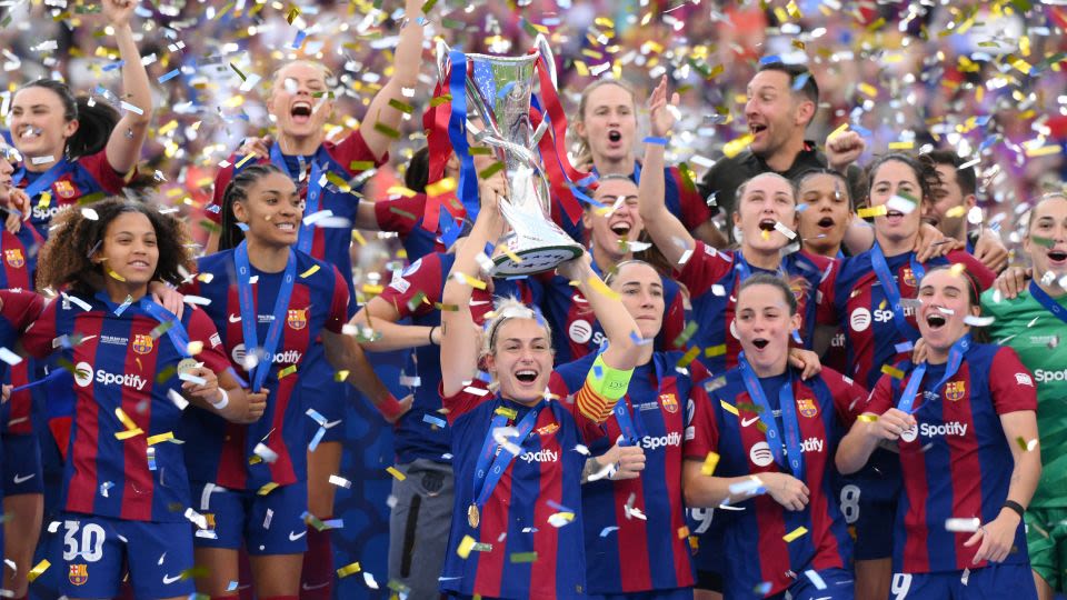 Barcelona retains Women’s Champions League title, completing historic quadruple