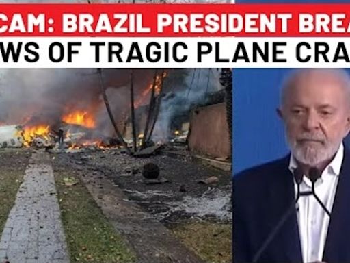 Brazil Plane Crash Kills All 62 Aboard; President Lula Breaks News Of Tragic Accident On Camera