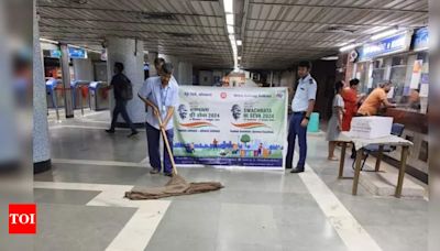 Header: Kolkata metro conducts public awareness campaign at Dum Dum metro station | Events Movie News - Times of India