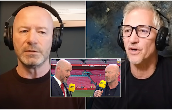 Alan Shearer and Gary Lineker fire back at critics after Erik ten Hag FA Cup final interview