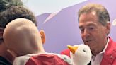 Alabama's Nick Saban visits kids with cancer, next up a lobbying trip to Washington