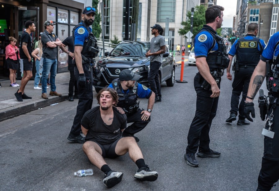 ‘Don’t just stand by’: Man recounts being hit by Neo-Nazi protesters