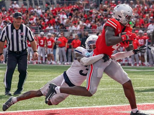 Freshman sensation Jeremiah Smith goes off in Ohio State Buckeyes debut: Stats, highlights for No. 1 recruit