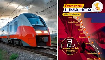 Ferrocarril Lima-Ica: MTC detalla cuáles serán las 14 estaciones en los 309 km de vía