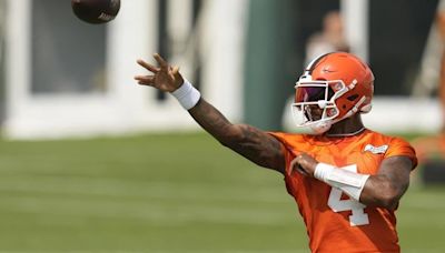 Quarterback QB Deshaun Watson aiming to block out ‘noise’ after 2 turbulent seasons for Browns