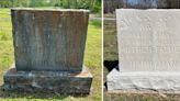 Retired police officer cleans graves of men murdered by Bonnie and Clyde, 90 years later