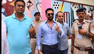 Ayushmann Khurrana casts his vote in final phase of Lok Sabha elections 2025
