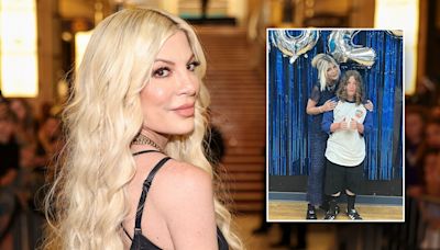 Tori Spelling celebrates son's graduation after reportedly trashing rental home