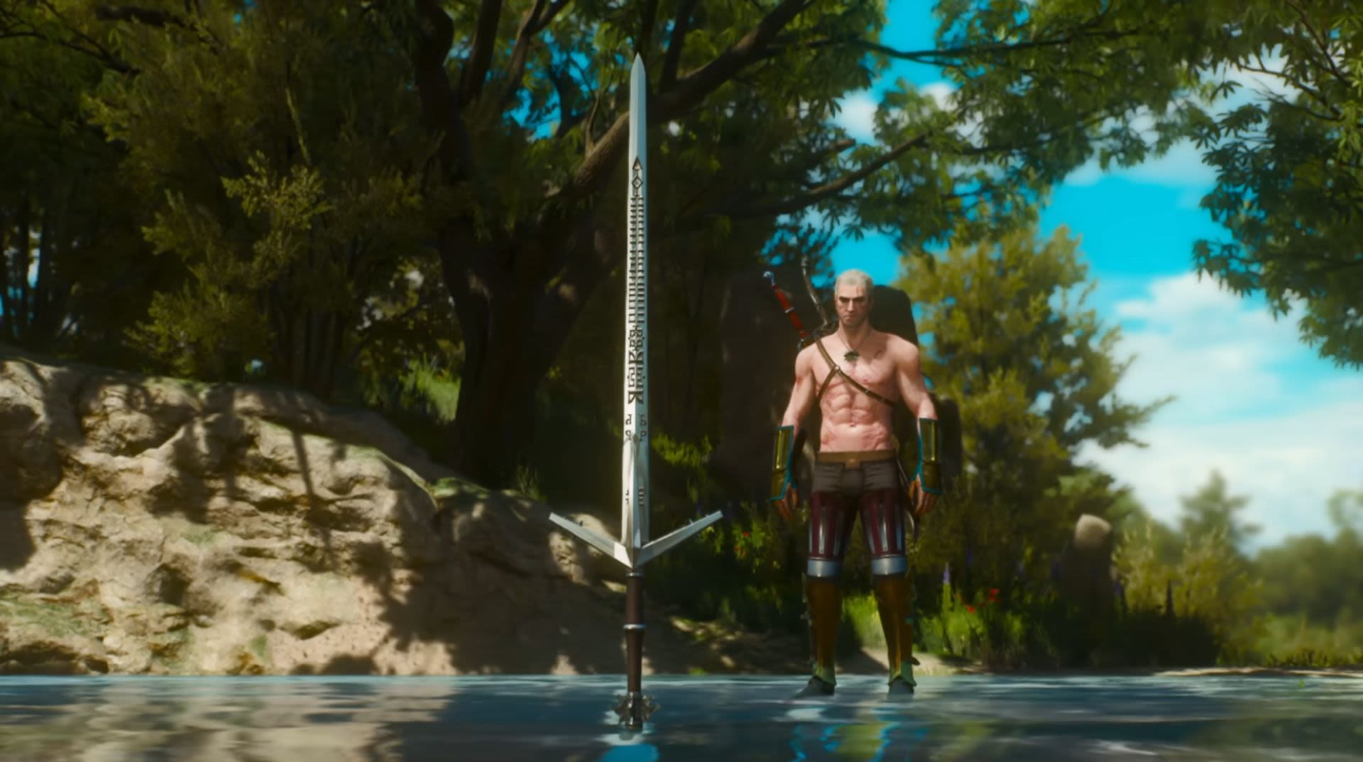 This iconic Witcher 3 sword made it into the RPG's best expansion, all because a modder won a replica of it years before