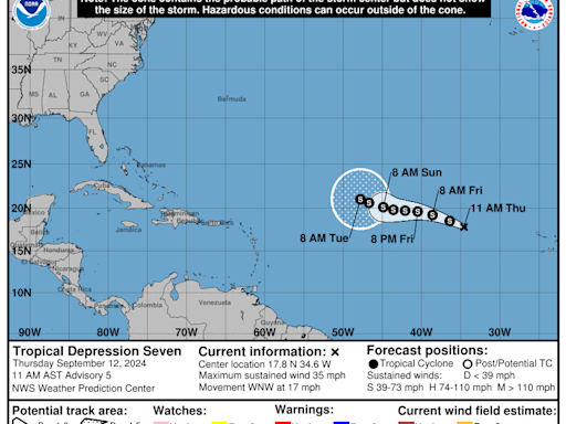 Will Florida feel impacts from Tropical Depression 7, 'tropical rainstorm' soon? What to know