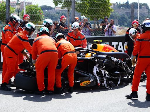 F1 Monaco GP 2024 LIVE: Race updates, times and results as red flag thrown after huge Sergio Perez crash