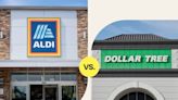 We Compared Prices for a Dozen Items at Aldi Versus Dollar Tree — And One Is Clearly Cheaper