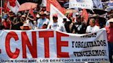 Marcha de la CNTE en Tuxtla Gutiérrez por la Reforma Educativa