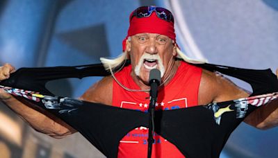 Hulk Hogan, Linda McMahon and Dana White speak in support of Trump on the last night of the RNC