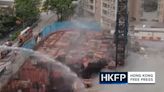 Firefighters battle blaze at Hong Kong construction site for more than 24 hours