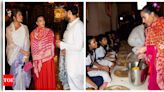 Kim Kardashian and sister Khloe Kardashian visits ISKCON temple with Jay Shetty; feed underprivileged children: Pics Inside | - Times of India