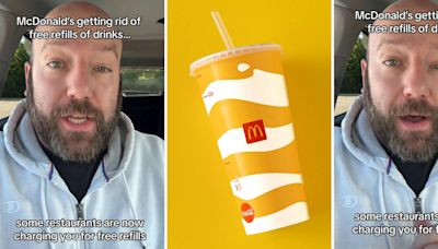 'That robot thing in the lobby': McDonald's expert reveals the real reason free drink refills are going away