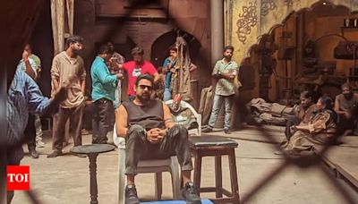 Makers drop BTS photo of Prabhas from the sets of 'Kalki 2898AD'; fans decode THIS | Telugu Movie News - Times of India