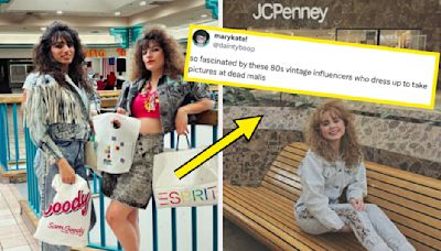 These Fashion Influencers Are Going Viral For Reviving ‘80s Fashion At Dead Malls, And It’ll Make You Seriously Nostalgic