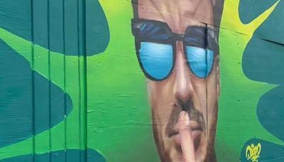 Así se pintó el asombroso mural que Aston Martin le hizo a Fernando Alonso en Miami