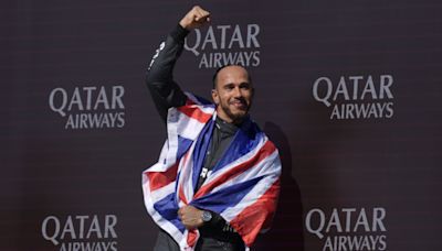 Sir Brian May among stars watching as Lewis Hamilton wins British Grand Prix