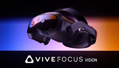 HTC發表VIVE Focus Vision混合式高階XR頭戴裝置，兼具XR一體機與透過DisplayPort模式支援PC VR - Cool3c