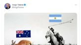 El desubicado tuit del ministro de Defensa, Jorge Taiana, tras la victoria de Argentina sobre Australia