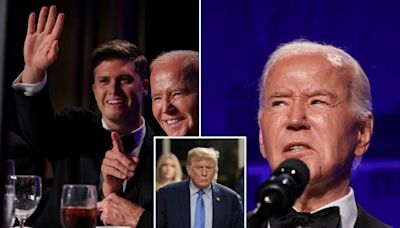 Trump trashes ‘absolute disaster’ White House Correspondents’ Dinner, taking jabs at Colin Jost