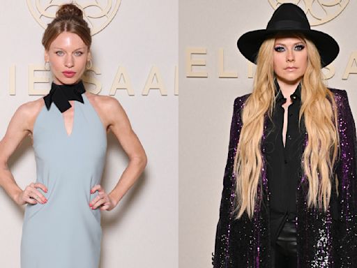 Ivy Getty Gives the Minidress a Retro Spin, Avril Lavigne Goes Rocker Chic and More From the Elie Saab Fall...