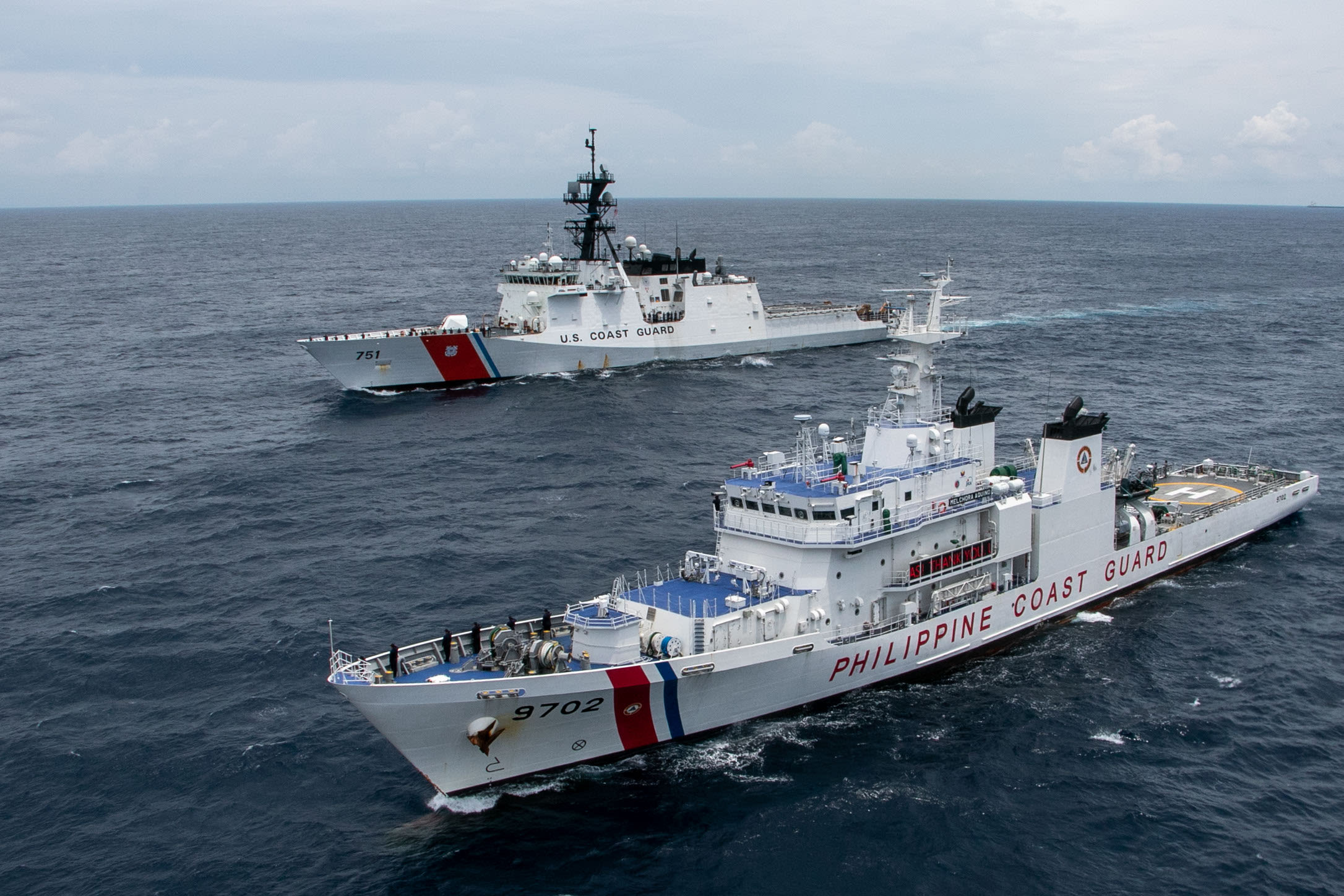 US sends Coast Guard to contested South China Sea waters