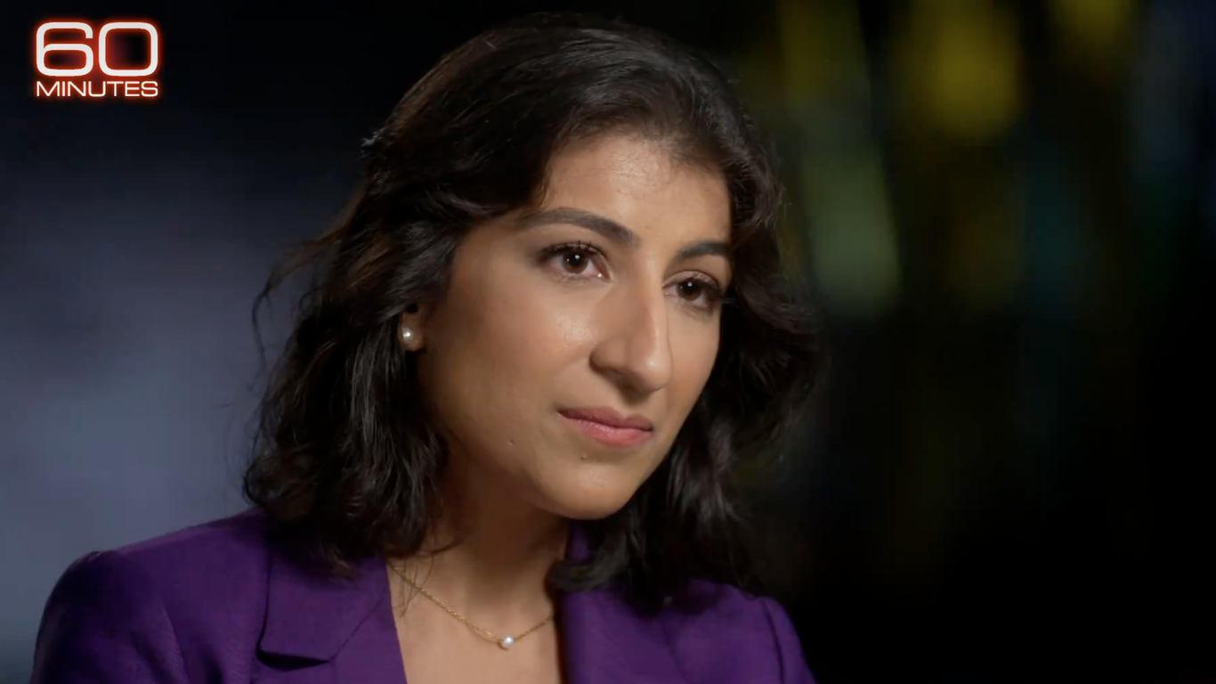 FTC's Khan defends her record on "60 Minutes"