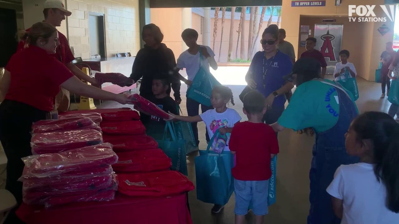 Angels host back-to-school event for to get kids ready for fall