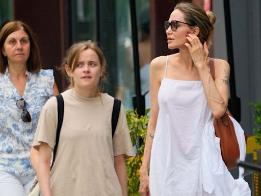 Angelina Jolie et sa fille Vivienne en tenues décontractées pour une virée shopping mère-fille