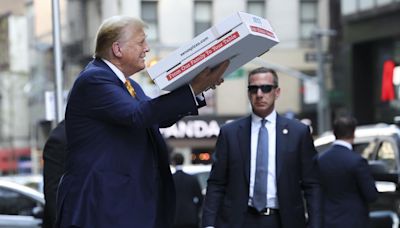 After Court, Trump Brought Pizza to Firefighters