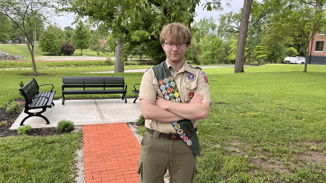 Franklin teenager creates COVID memorial for Eagle Scout project