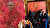 King Charles unveils haunting red portrait of himself: ‘Looks like he’s in hell’