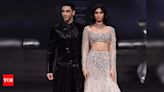 The cutest couple in town, Khushi Kapoor and Vedang Raina set the ramp on fire! - Times of India