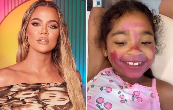 Khloé Kardashian Shares Adorable Video of Daughter True with Lipstick All Over Her Face: 'Beautiful Job'