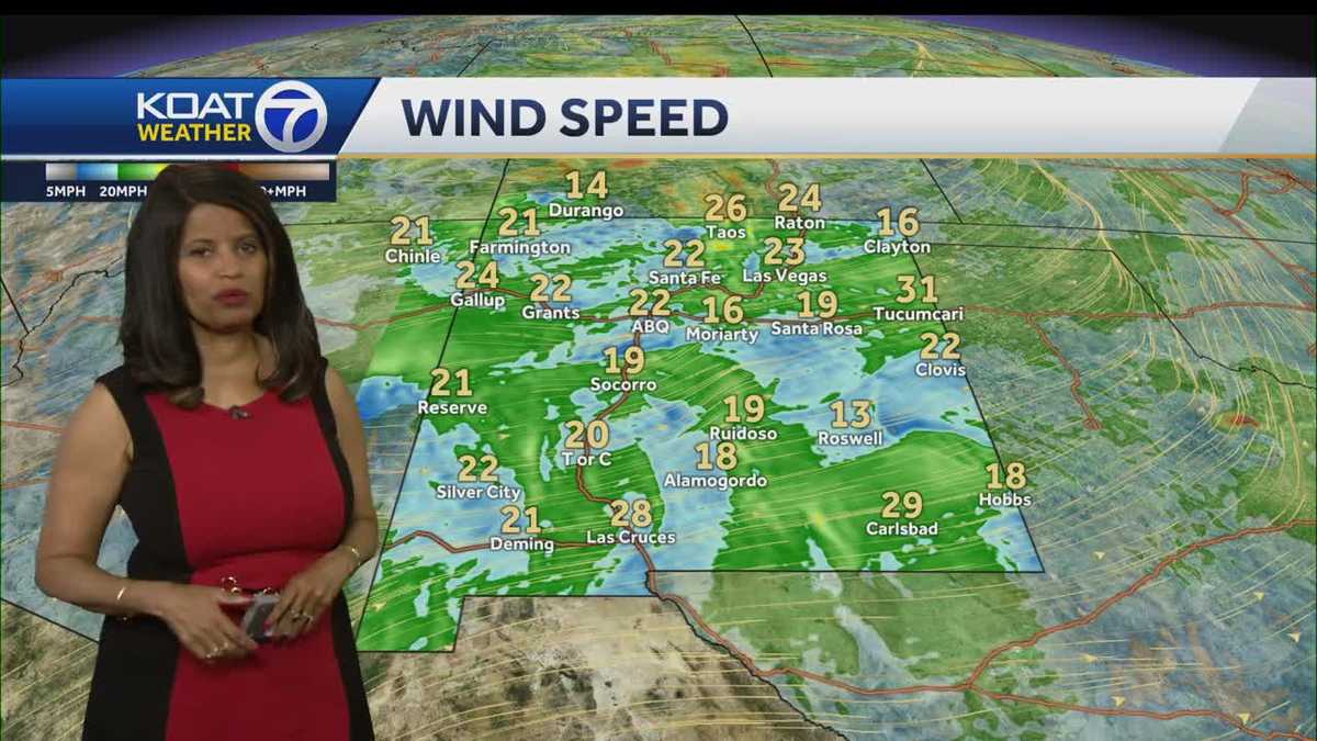 Warm pattern for New Mexico with gusty wind expectations