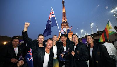 Australia's team make a stunning entrance at Olympics opening ceremony