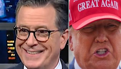 Uh-Oh: Stephen Colbert Spots Courtroom Sketch Where Trump Was Caught In The Act