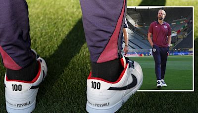 Gareth Southgate sends message to England with his shoes ahead of Euros semi-final