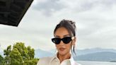 Attending Louis Vuitton’s Cruise Show With Shay Mitchell