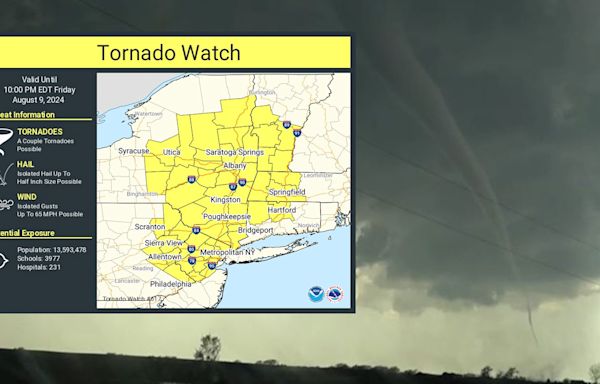 Tornado watch vs warning: What to know as Debby threatens NJ, NY