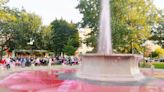 Perry Square fountain turned pink for Breast Cancer Awareness Month, survivor shares her story